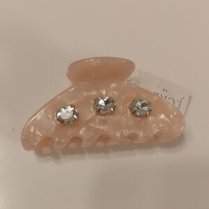 New!J. Crew Rhinestone Claw Hair Clip Retro Inspired Y2K Minimalist Trendy